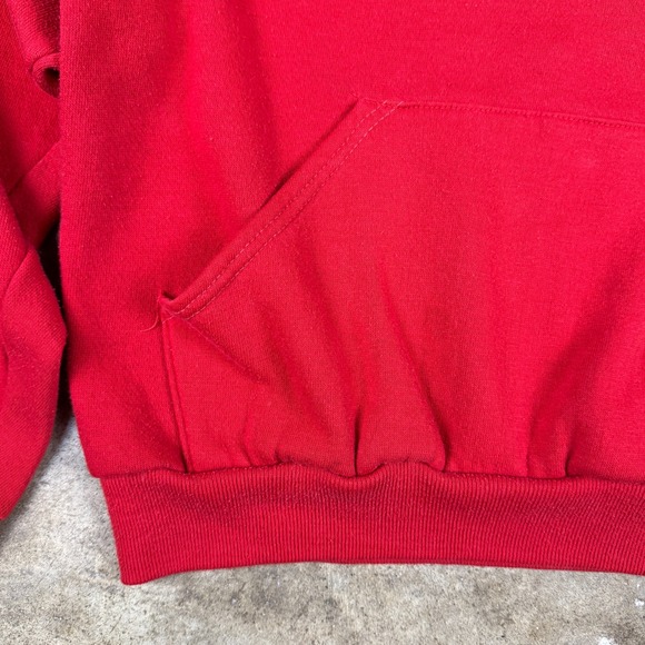 Vintage 70s/80s Lake County Yacht Club‎ Hoodie Red Men's Medium USA Sportswear - Picture 3 of 11